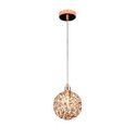 Ver imagem 4 de Lustre Pendente Globinho 1xg9 Aramado Cristal K9 Rose Bivolt