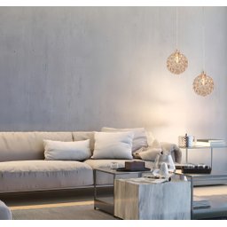 Lustre Pendente Globinho 1xg9 Aramado Cristal K9 Rose Bivolt - 5