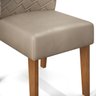 Conjunto de Sala de Jantar 4 Cadeiras Tampo sem Vidro 170x90 Cm Dj Móveis Kiara Freijó Lidia Kraft - 5