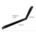 Ver imagem 3 de 8 Suporte Mão Francesa Reforçada 30Cm Preto
