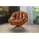 Ver imagem 4 de Poltrona Verona Com Base Giratória Suede