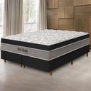 Ver imagem 2 de Cama Box Preta + Colchão King Size San Juan Molas Ensacadas Pillow Paparazzi 193x203x72cm
