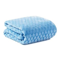 Manta de Microfibra com Sherpa Amor Bebê Soft - Azul - Loaní - 2