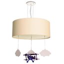 Ver imagem 1 de Luminária de Teto Pendente Infantil Avião 30cm:cru6200