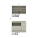 Ver imagem 3 de Cozinha Compacta 2 Peças em MDF Fineze Areia