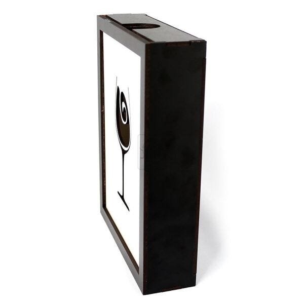 Quadro Porta Rolha 6mm Preto - Quadro Porta Rolha 6mm Preto ou branco - 3