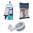 Ver mais imagens de Kit 01 Un Vela Oásis Água Alcalina+ 01 Un Torneira Oasis de Virar+01 Un Boia Original Oasis Dosadora