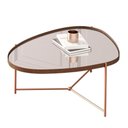 Ver imagem 1 de Mesa de Centro Orgânica Alamanda Espelhada Castanho Bronze