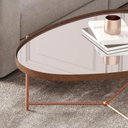 Ver imagem 4 de Mesa de Centro Orgânica Alamanda Espelhada Castanho Bronze