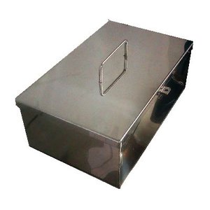 Caixa para ferramentas em aço inox Therj BPInox AISI 304 (C) 30cm x (L) 15cm x (A) 10cm