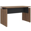 Ver imagem 1 de Mesa para Escritório Home Office 125cm Unik A02 Nogal Preto - Lyam Decor
