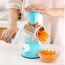 Ver imagem 5 de Ralador Cortador Fatiador Legumes Queijos 3 Lâminas Green