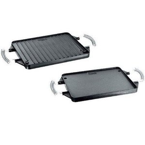 Chapa Face Dupla com Alça Espiral Ferro 30x25cm Panela Mineira