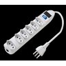 Filtro de Linha Régua 6 Tomadas Extensão Chave e LED - AGL - 1