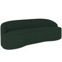 Ver imagem 1 de Sofá 4 Lugares Curvo Sala de Estar Living Lótus D02 Linho Verde Musgo 260 cm C-117 - Lyam Decor