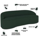 Ver imagem 4 de Sofá 4 Lugares Curvo Sala de Estar Living Lótus D02 Linho Verde Musgo 260 cm C-117 - Lyam Decor
