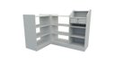 Ver imagem 4 de Balcão Caixa Vitrine Modular M1(Pet, Expositor, Atendimento, Prateleira, Loja)