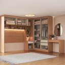 Ver imagem 4 de Guarda Roupa Modulado Casal ou Queen com Escrivaninha Infinity+