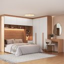 Ver imagem 1 de Guarda Roupa Modulado Casal ou Queen com Escrivaninha Infinity+