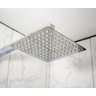 Ducha Quadrada Slim 30 x 30 Cm Inox Com Braço De Parede - 9