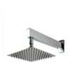Ducha Quadrada Slim 30 x 30 Cm Inox Com Braço De Parede - 2