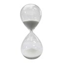 Ver imagem 1 de Ampulheta Em Vidro Com Areia Branca 15 Min 8X19,5X8Cm Btc