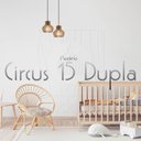 Ver imagem 3 de Luminaria Pendente Duplo Circus 15 Madeira Mdf Cr Desmontada:rústico