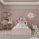 Ver imagem 1 de Cama Casinha 114,5 cm - Rosa Sonho