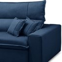 Ver imagem 7 de Sofá Retrátil Reclinável para Sala 4 Lugares 290cm Aisha F04 Veludo Azul - Lyam Decor