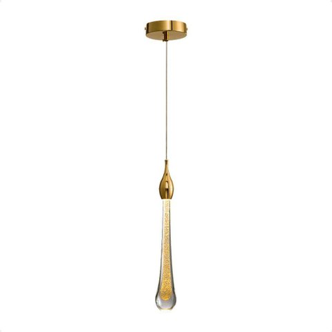 Pendente Led Moderno Taschibra Romana Gota Luz Quente 3000k Bivolt