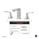 Ver imagem 2 de Torneira Para Banheiro Misturador Duplo Comando Aço Inox 304 Japurá Pingoo.casa - Prata