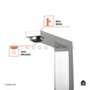 Ver imagem 4 de Torneira Para Banheiro Misturador Duplo Comando Aço Inox 304 Japurá Pingoo.casa - Prata