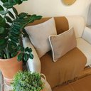 Ver imagem 5 de Manta de Sofa 100% Algodao Artesanal Marrom Caramelo 220 x 300 (King)