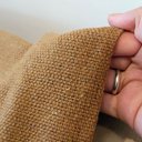 Ver imagem 3 de Manta de Sofa 100% Algodao Artesanal Marrom Caramelo 220 x 300 (King)