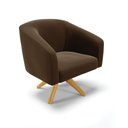 Ver imagem 4 de Kit 01 Namoradeira 02 Lugares e 02 Poltronas Giratória Stella Suede Base Madeira MA30 - D’Rossi - Ma