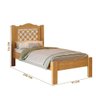 Cama de Solteiro com Cabeceira 100% Mdf Cinamomo Off White Flex Munique Fênix - 2