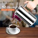 Ver imagem 6 de Secura Prensa Francesa de Aço Inoxidável 12oz com 2 Filtros Extras (prata)