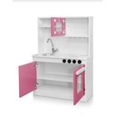 Ver imagem 3 de Mini Cozinha Infantil Rosa para Criança em 100% Mdf