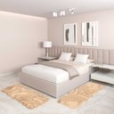 Ver imagem 1 de Jogo Tapete Passadeira Quarto 2 Uni Bege 50 X 140 Cm