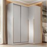 Guarda-roupa Modular de Canto 2 Peças 3 Portas com 2 Portas de Correr Jade CabeCasa MadeiraOriginals - 1