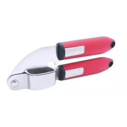 Espremedor Amassador de Alho Tambor Removivel Inox Vermelho - 1