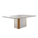 Ver imagem 2 de Conjunto: Mesa de Cozinha Pietã¡ Curvo 120cm + 4 Cadeiras Dafne Madeira Naturale/off White -