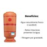Filtro De Água De Barro Purificador Cerâmica 6 Litro Salute - 2