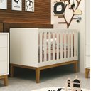 Ver imagem 2 de Berço Americano Classic New Areia Fosco com Madeira - Reller