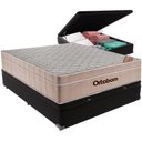 Ver imagem 1 de Cama Box Baú e Colchão Airtech Springpocket Molas Ensacadas Viúvo Ortobom Viúvo Preto