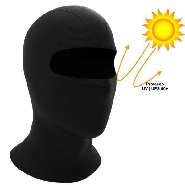 Kit Com 5 Balaclava Tmac Tecido Anti-Odor Preto - 1
