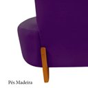 Ver imagem 7 de Namoradeira Sofá Feijão Luna 100cm Orgânica Veludo Roxo