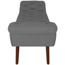 Ver imagem 5 de Puff Recamier Decorativo com Tachas 160 cm Santorini Linho Cinza Escuro - Lyam Decor