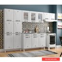 Ver imagem 4 de Cozinha de Aço Completa com Balcão para Pia Clara Multimóveis CR6154 Branco