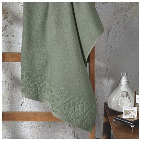 Toalha Banho Confort Navalhado - VERDE MILITAR